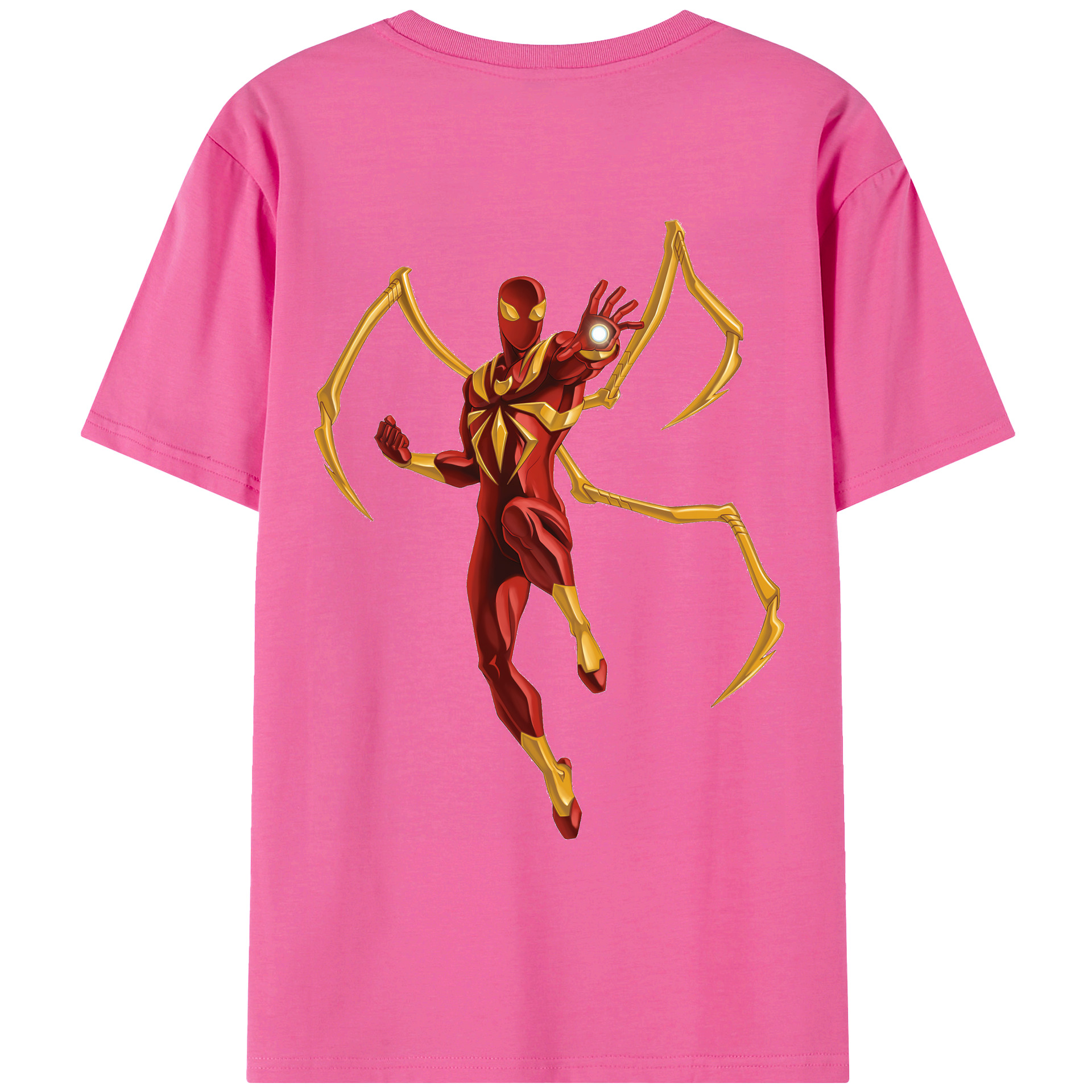 Spider Man スパイダーマン レディース半袖Tシャツ(バックプリント)